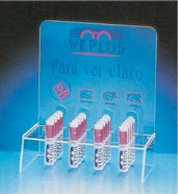 1995 VEPLUS display stand - Eyeglass cleaner, Spectacle cleaner solution